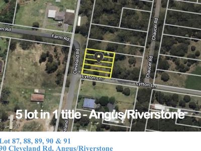 Lot 87, 88, 89 ,90 & 91, 90 Cleveland Road, Angus, Riverstone