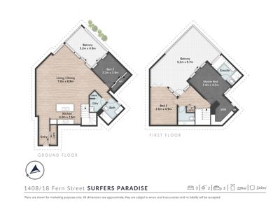 1408 / 18 Fern Street, Surfers Paradise