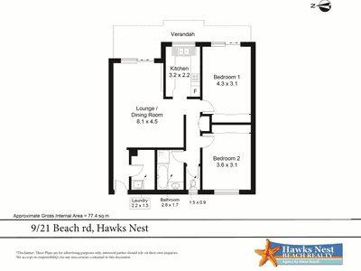9 / 21 Beach Road, Hawks Nest
