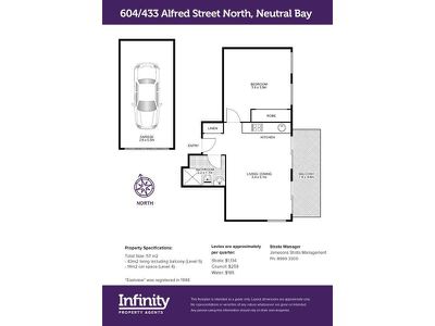 604 / 433 Alfred Street North , Neutral Bay