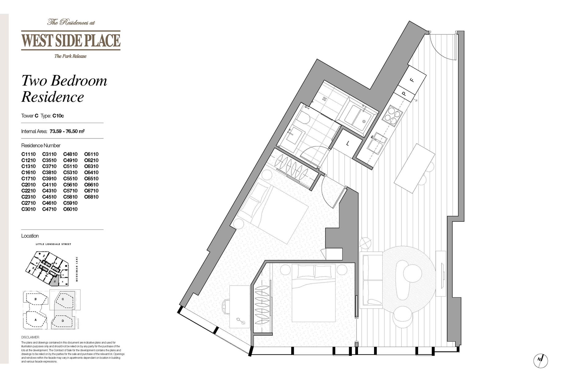 Tower C 2 Bed / 648 Lonsdale Street, Melbourne