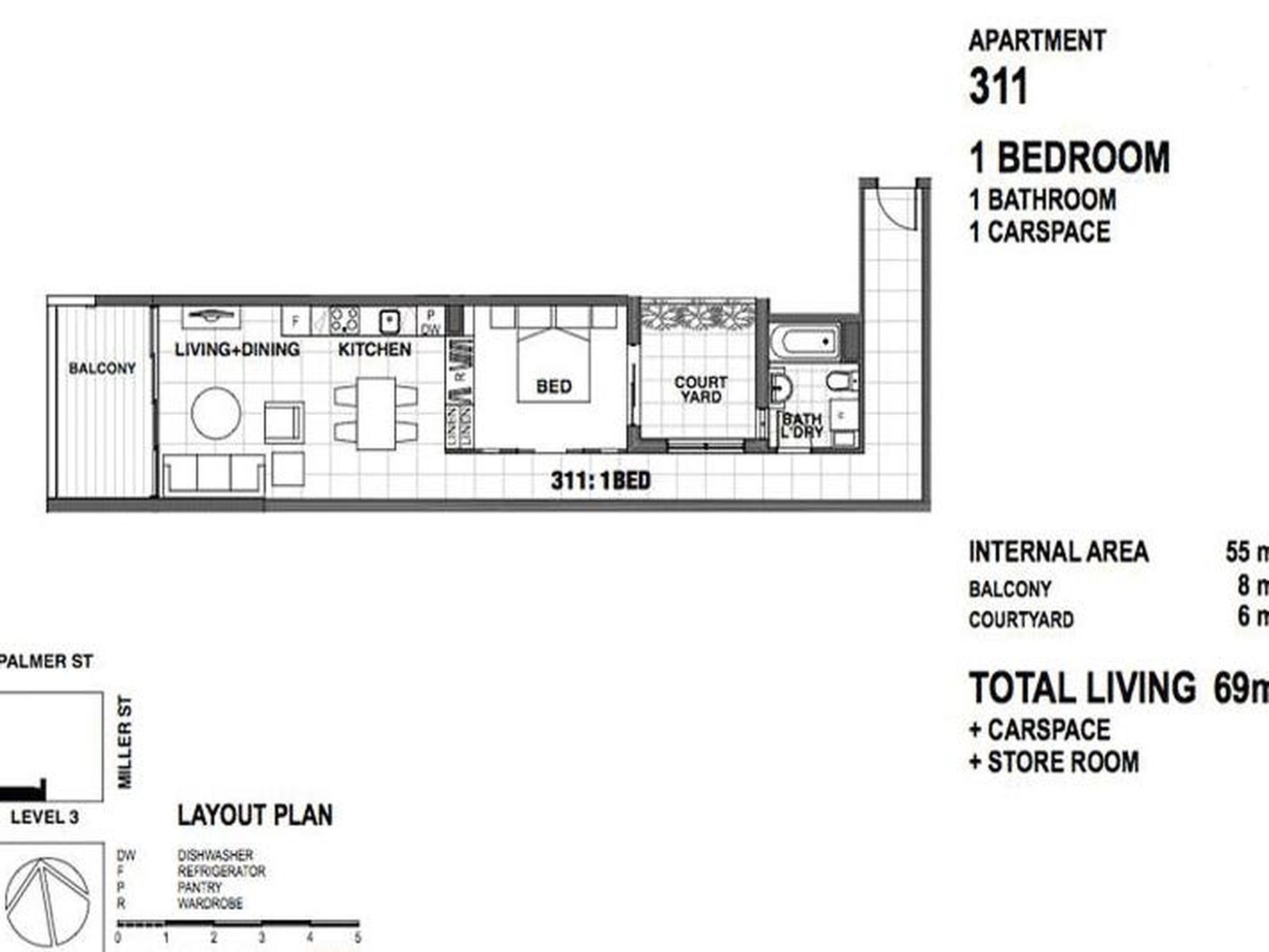 311 / 520 Cnr Miller Street & Palmer Street, Cammeray