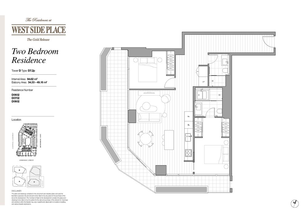 Tower D 2Bed 2Bath / 648 Lonsdale Street, Melbourne