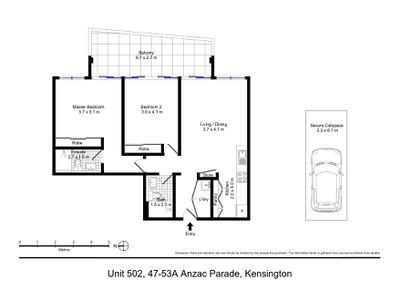 502 / 47-53A Anzac Parade, Kensington