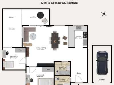 1209 / 11 Spencer Street, Fairfield