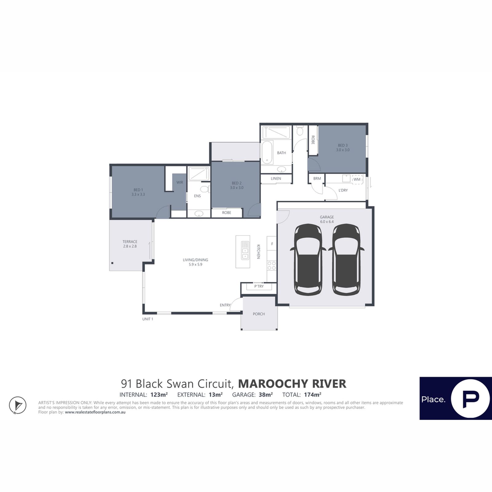 Floorplan, 91 Black Swan Circuit, Maroochy River