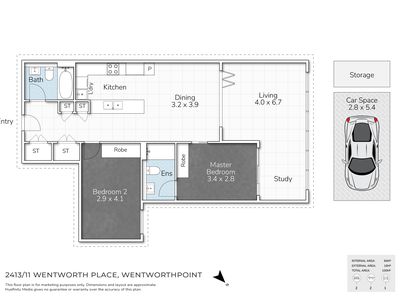 2413 / 11 Wentworth Place, Wentworth Point