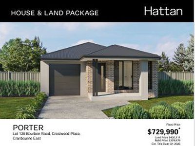  Lot 128 Bourbon Road,  Crestwood Place, Cranbourne East