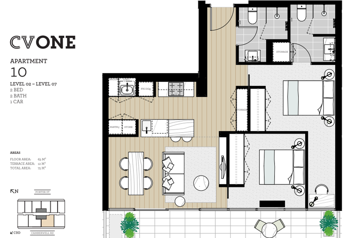 610 / 1 Porter Street, Hawthorn East