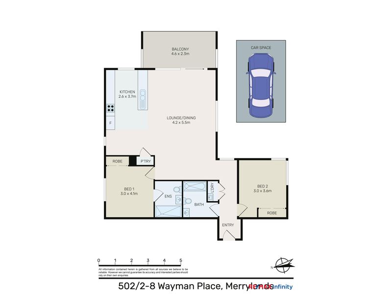 502 / 2-8 Wayman Place, Merrylands Floor Plan