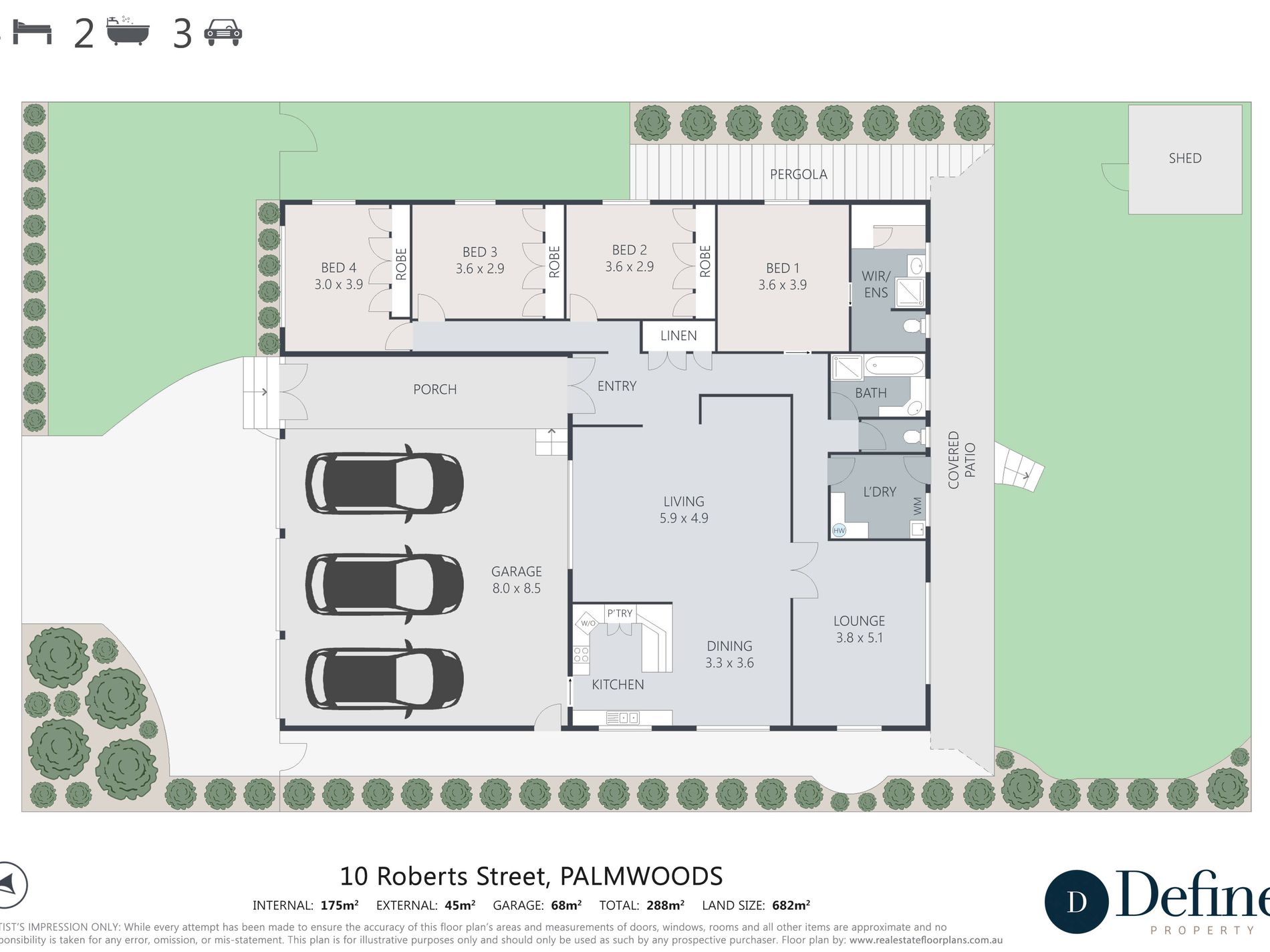 10 Roberts Street, Palmwoods Floor Plan