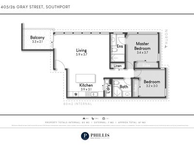 405 / 26 Gray Street, Southport