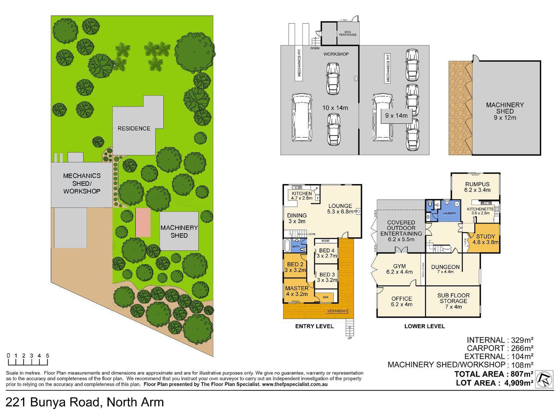 221 Bunya Road, North Arm Floor Plan