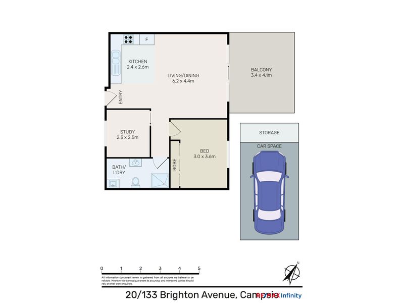 20 / 133 Brighton Avenue, Campsie Floor Plan