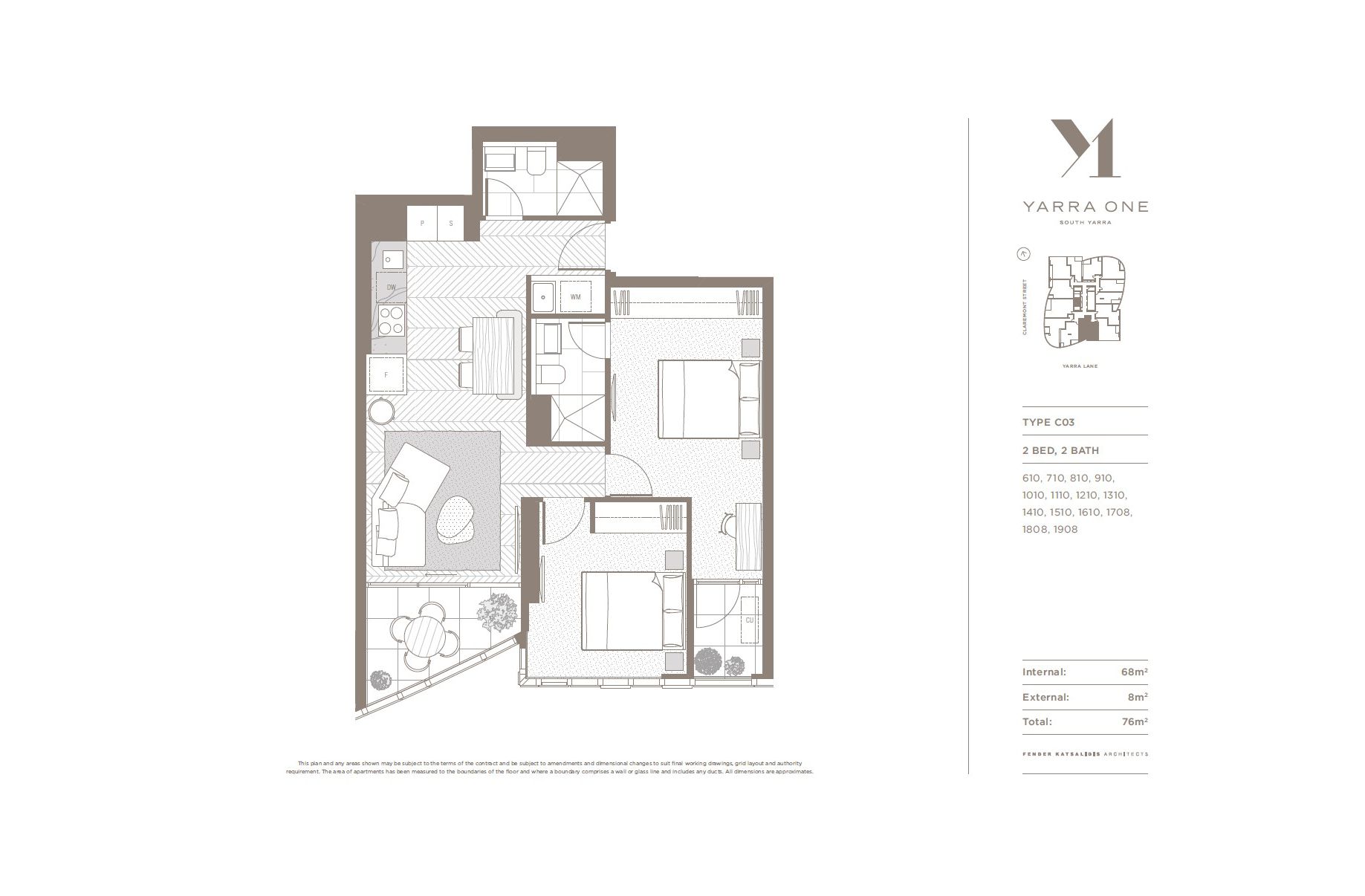 1610 18 Claremont Street South Yarra Gibson Land