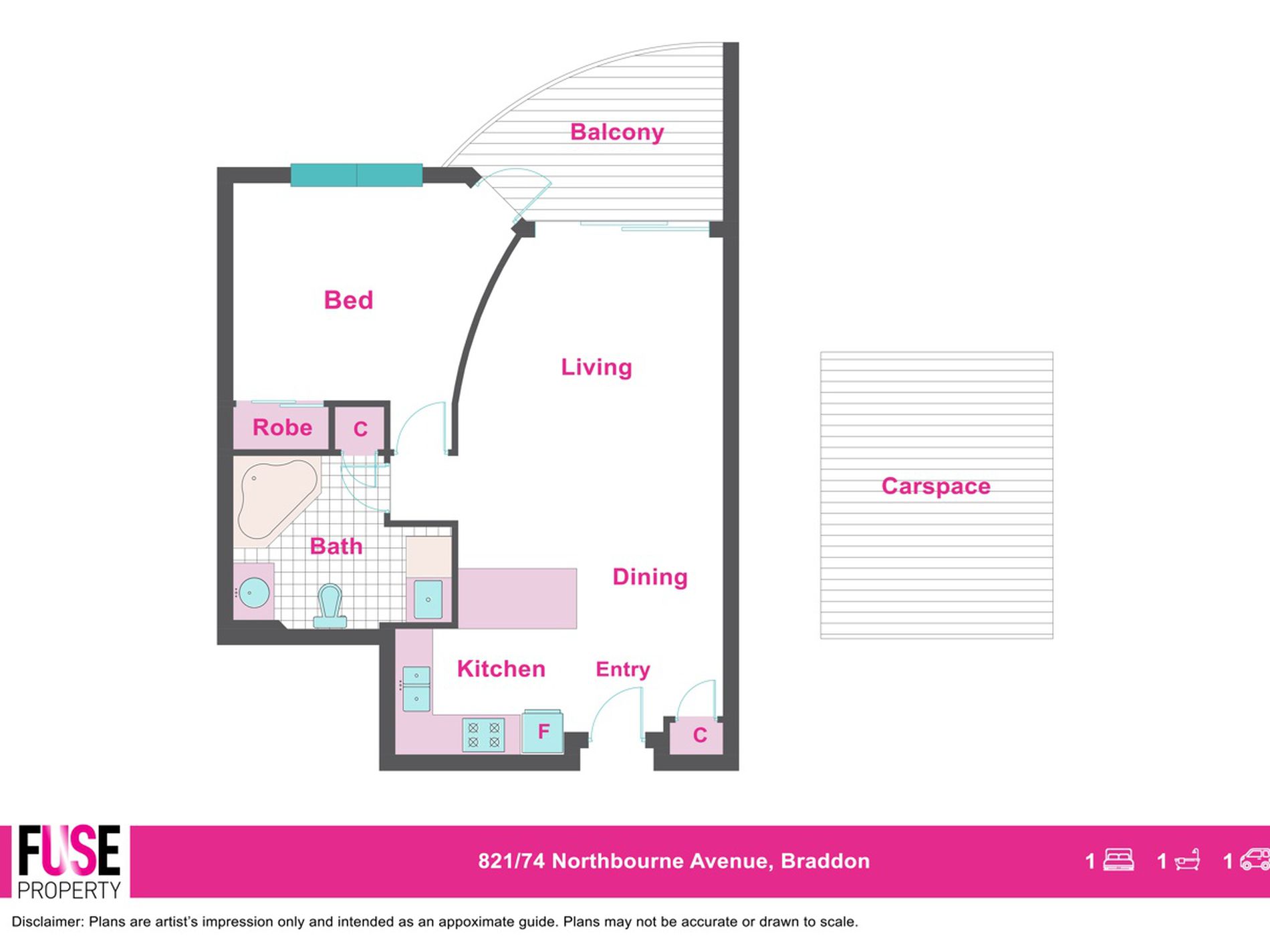 821 / 74 Northbourne Avenue, Braddon