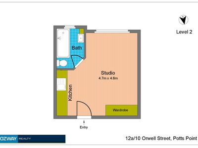 12A / 10  Orwell St, Potts Point