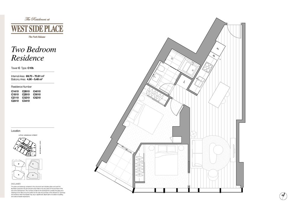 Tower C 2 Bed / 648 Lonsdale Street, Melbourne
