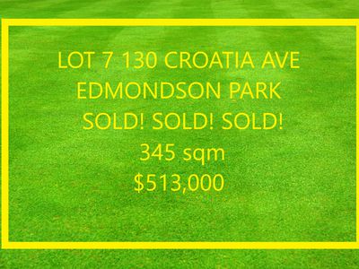 Lot 7, 130 Croatia Ave, Edmondson Park
