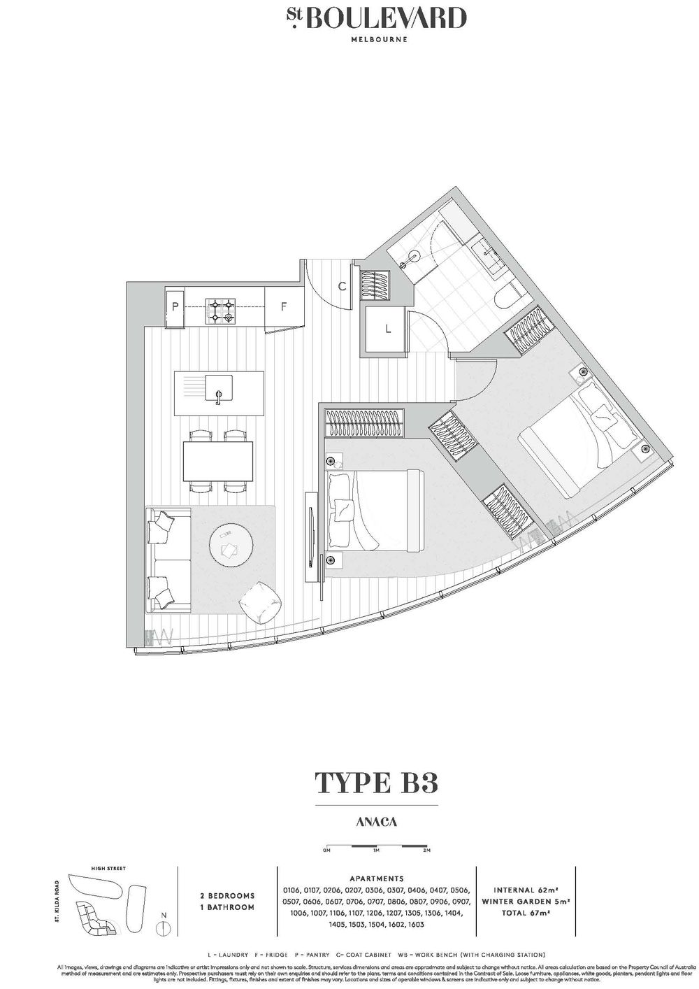 Anaca 706 / 601 St Kilda Road, Melbourne