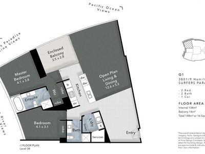 3801 / 9 Hamilton Avenue, Surfers Paradise