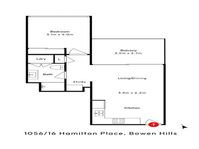 1056 / 16 Hamilton Place, Bowen Hills