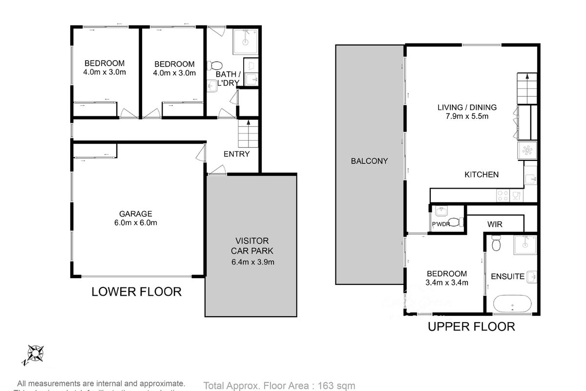 1 / 72A Molle Street, Hobart