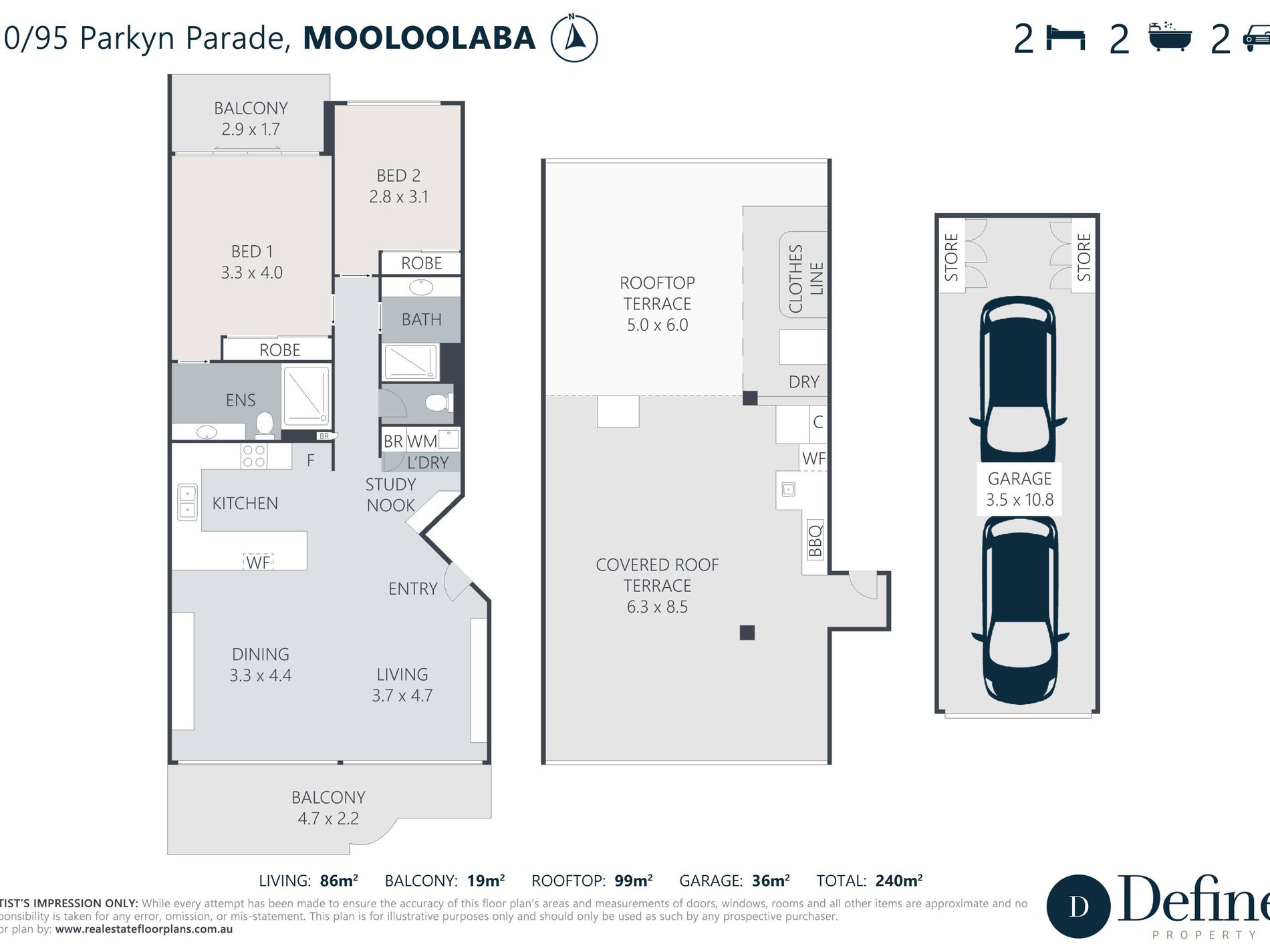 10 / 95 Parkyn Parade, Mooloolaba Floor Plan