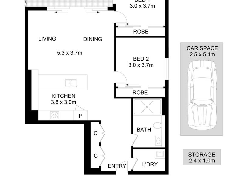 211 / 159 -161 Epping Road, Macquarie Park Floor Plan