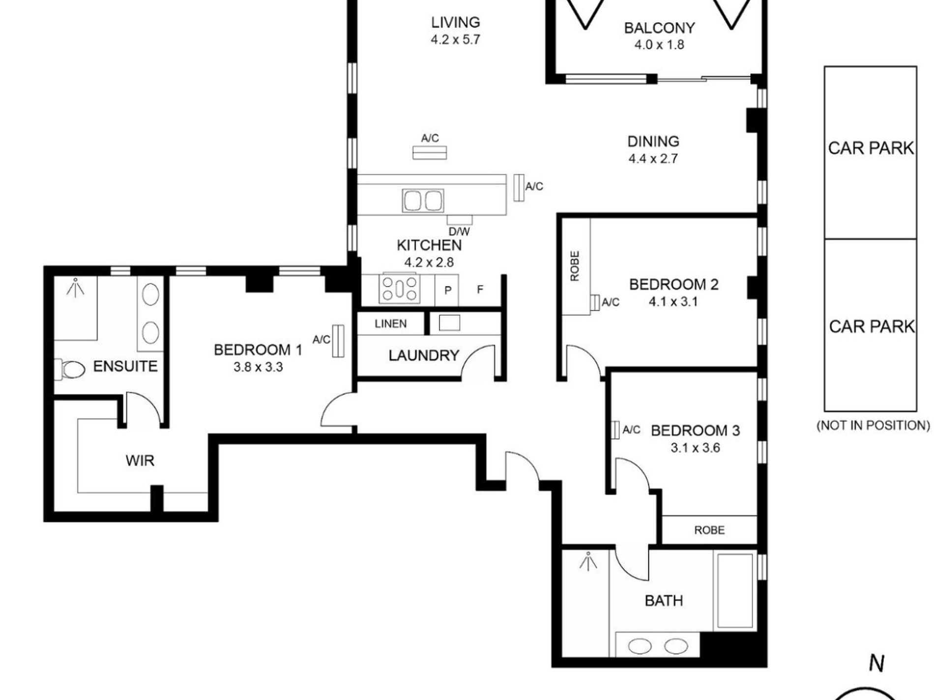 1701 / 10 Balfours Way, Adelaide