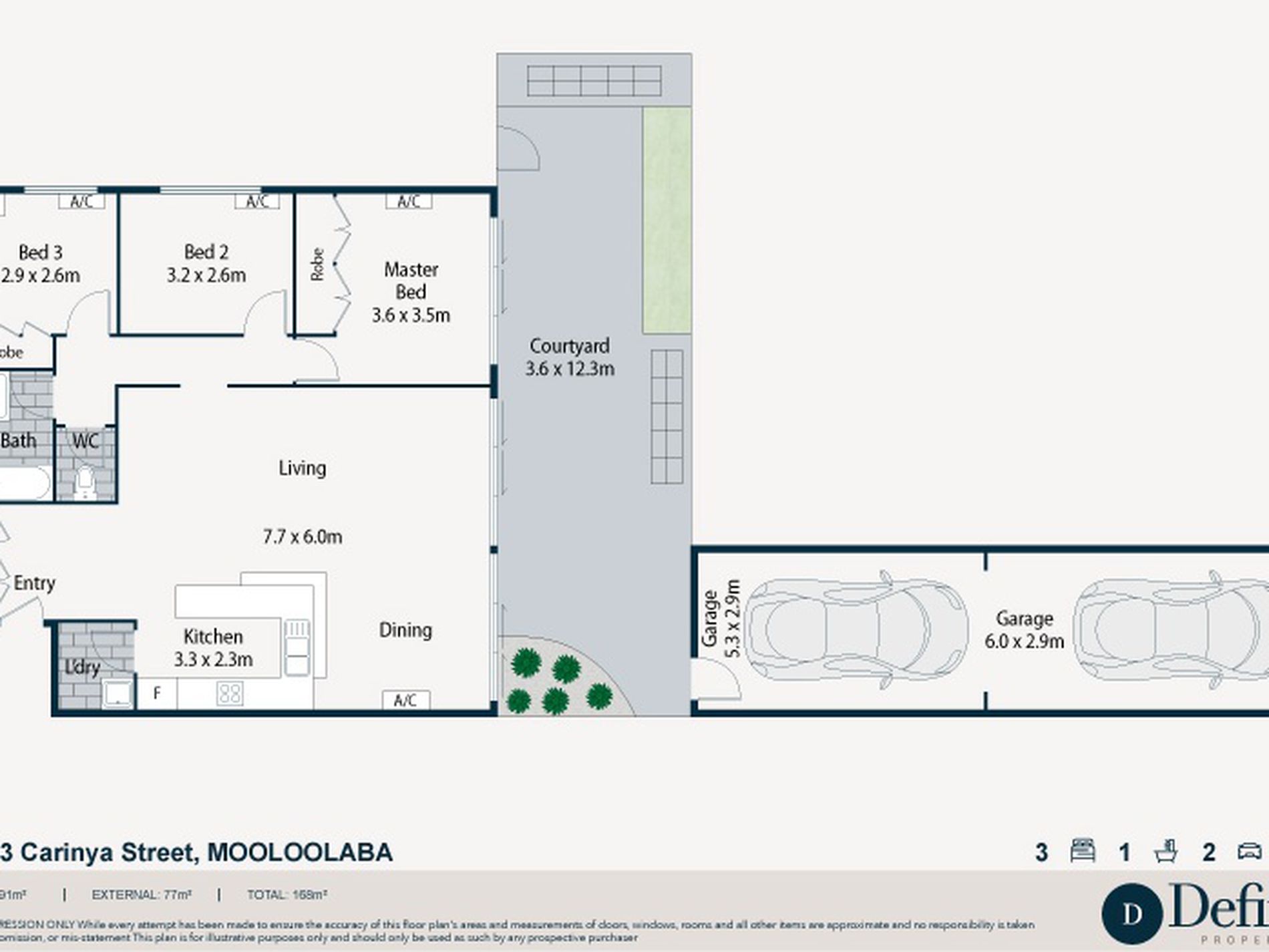 3 / 11 Carinya Street, Mooloolaba Floor Plan
