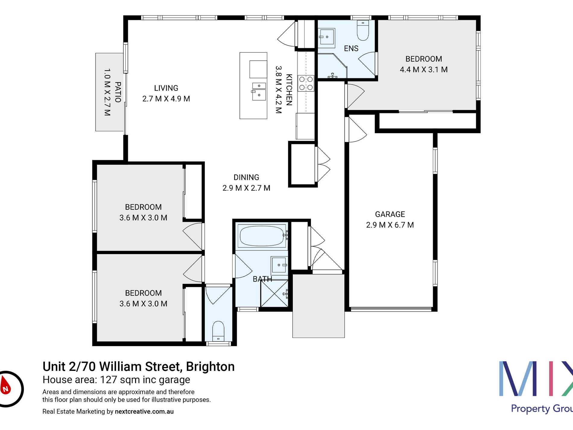 2 / 70 William Street , Brighton
