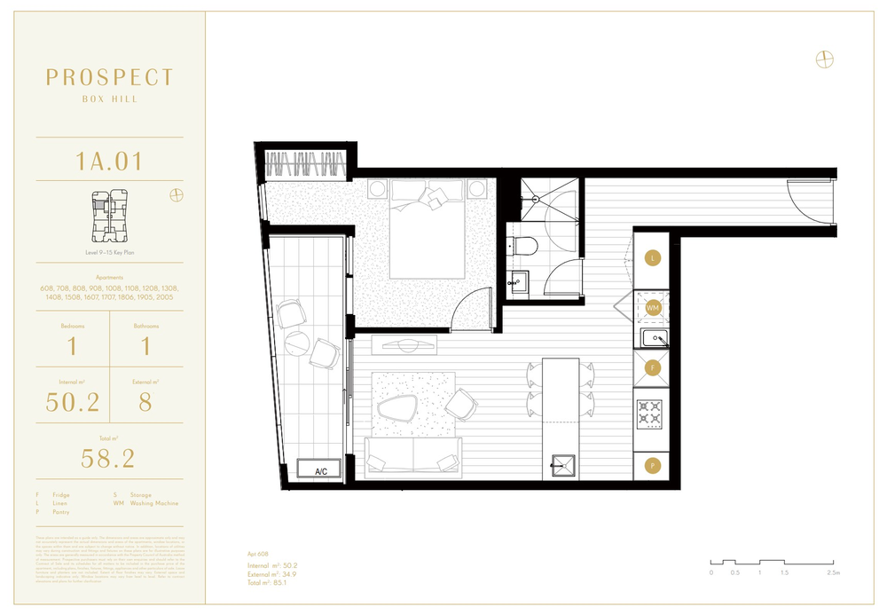 808 / 9 Prospect St, Box Hill