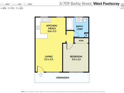 3 / 709 Barkly Street, West Footscray