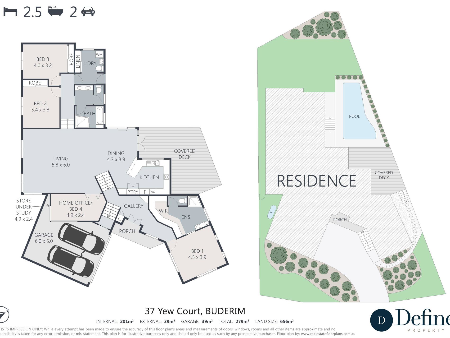 37 Yew Court, Buderim Floor Plan