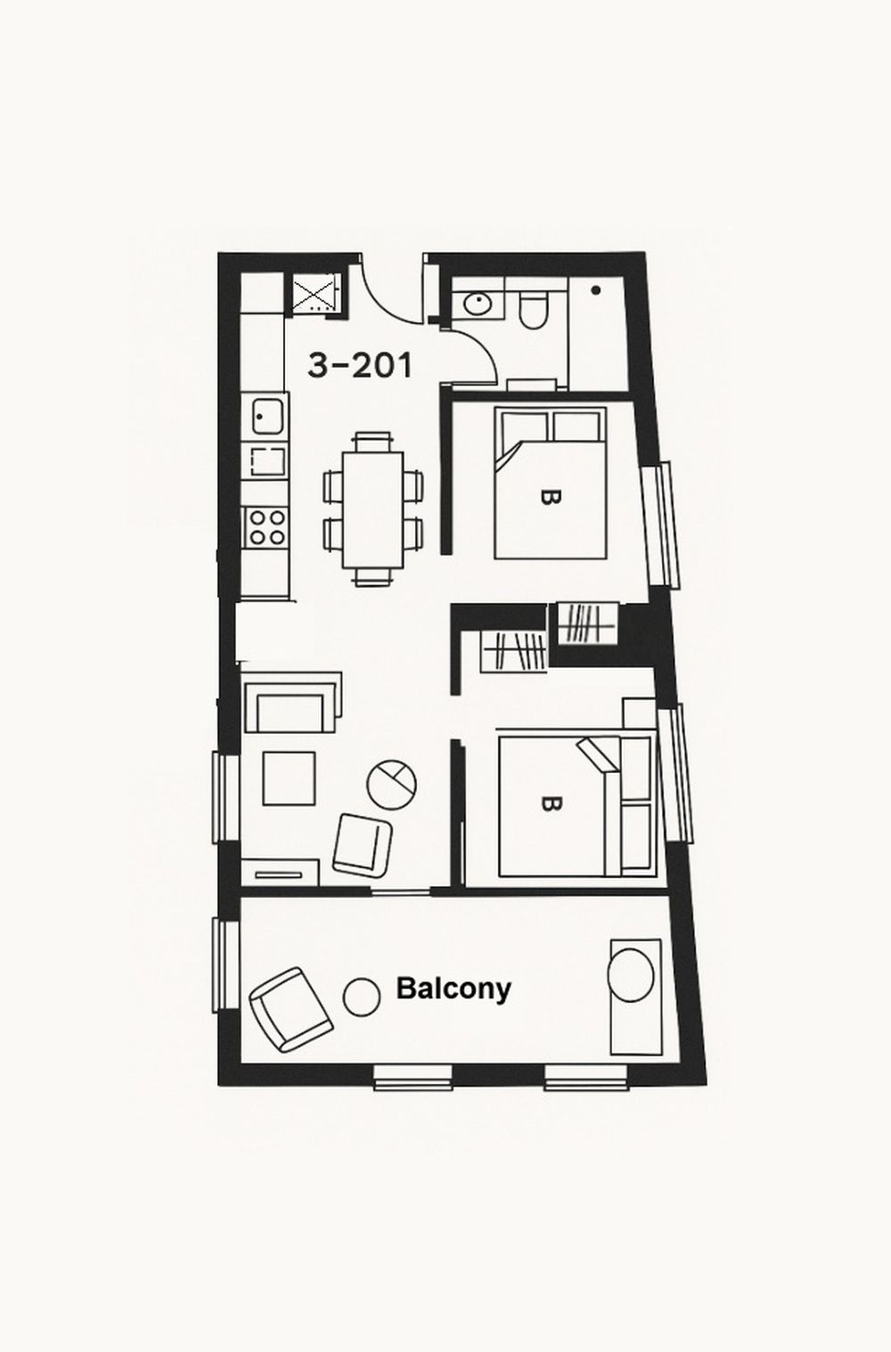201 / 5 Wominjeka Walk, West Melbourne