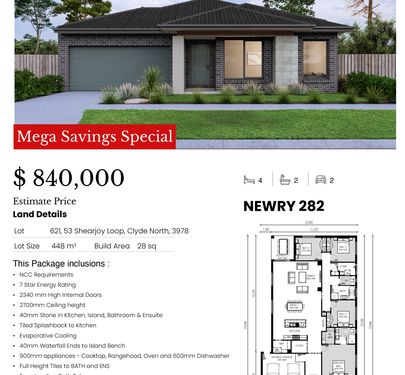 lot 621 / 53 Shearjoy Loop, Clyde North