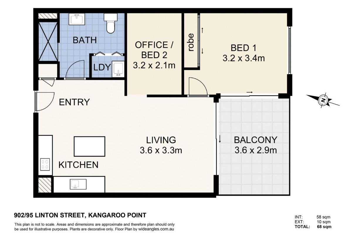 902 / 95 Linton Street, Kangaroo Point