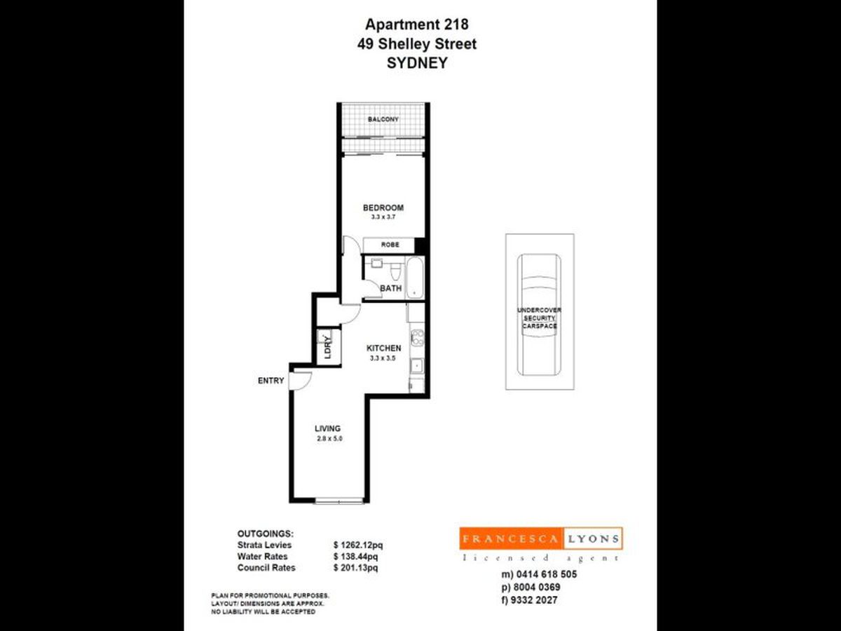 218 / 49 Shelley St, Sydney