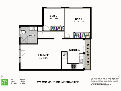 3 / 76 MONMOUTH ST, Morningside