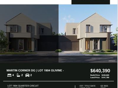 Lot 1904 Quarter Circuit, Donnybrook