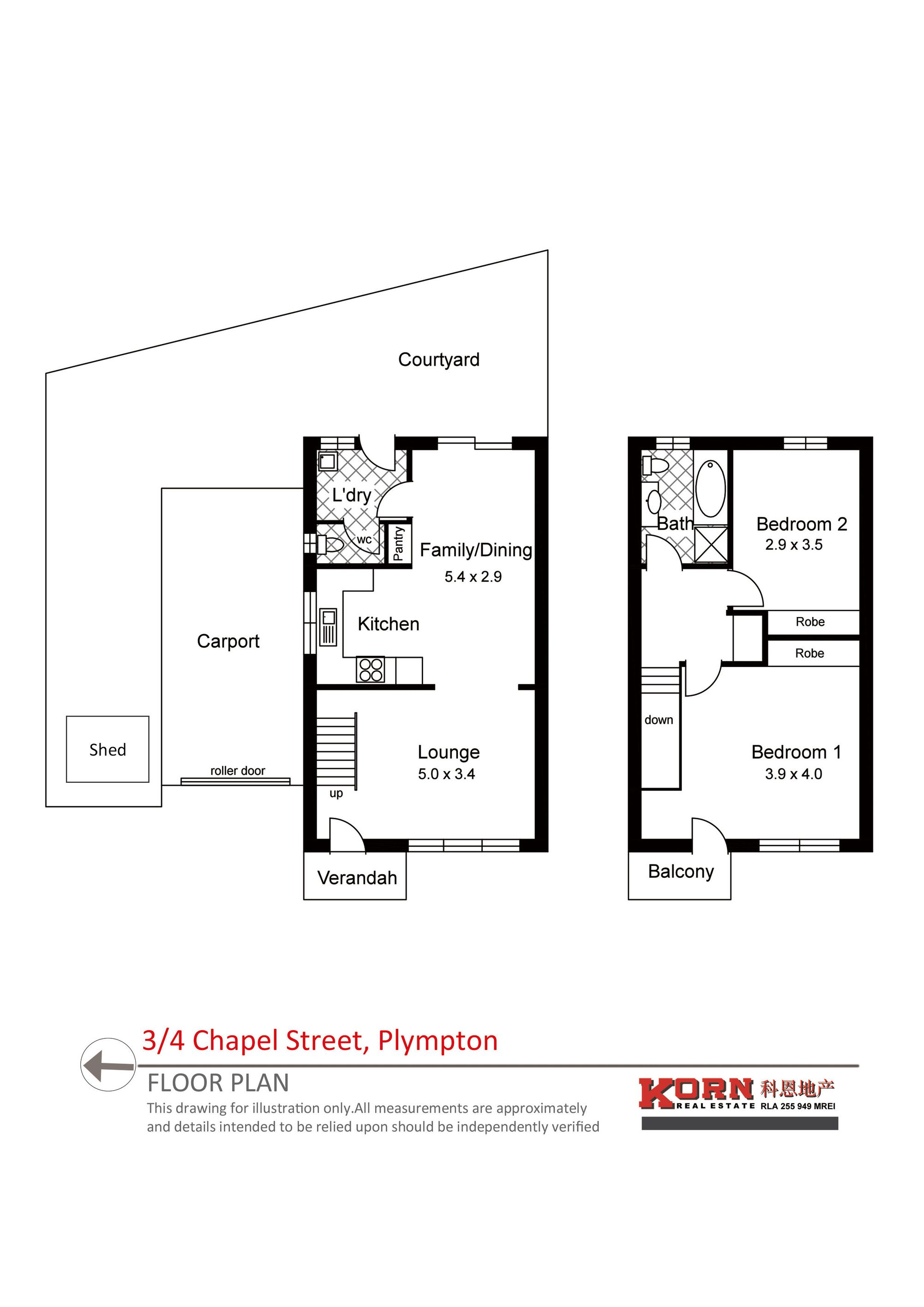 3 / 4 Chapel Street, Plympton