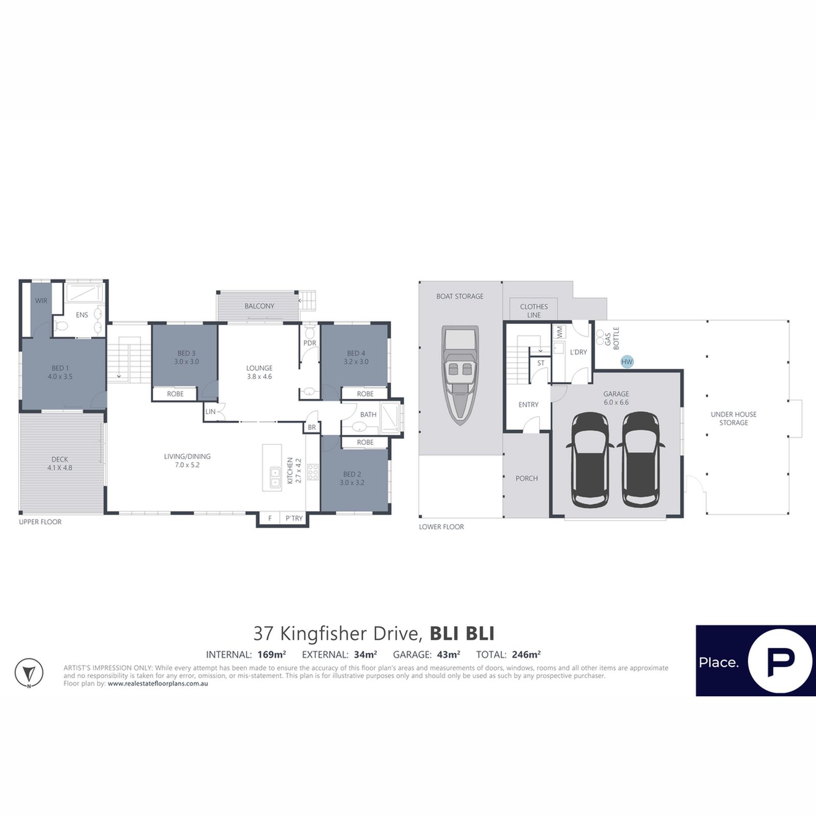 Floorplan, 37 Kingfisher Drive, Bli Bli