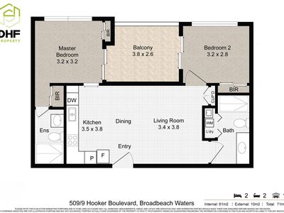 509 / 9 Hooker Boulevard, Broadbeach Waters