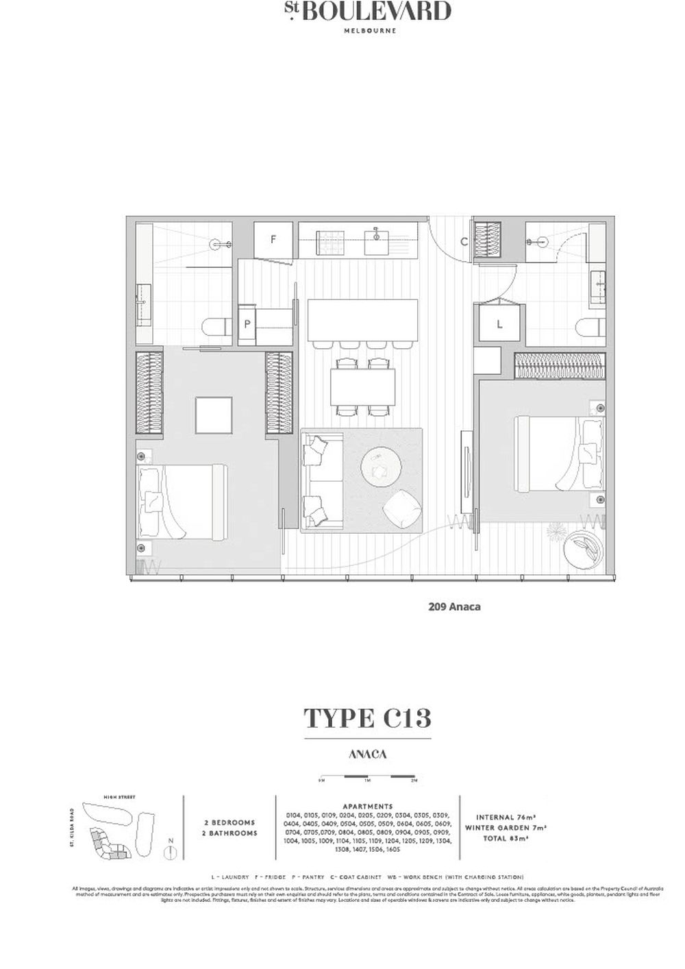 Anaca 604 / 605 St Kilda Road, Melbourne