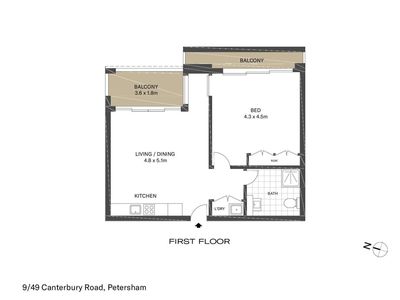 9 / 49 New Canterbury Road, Petersham
