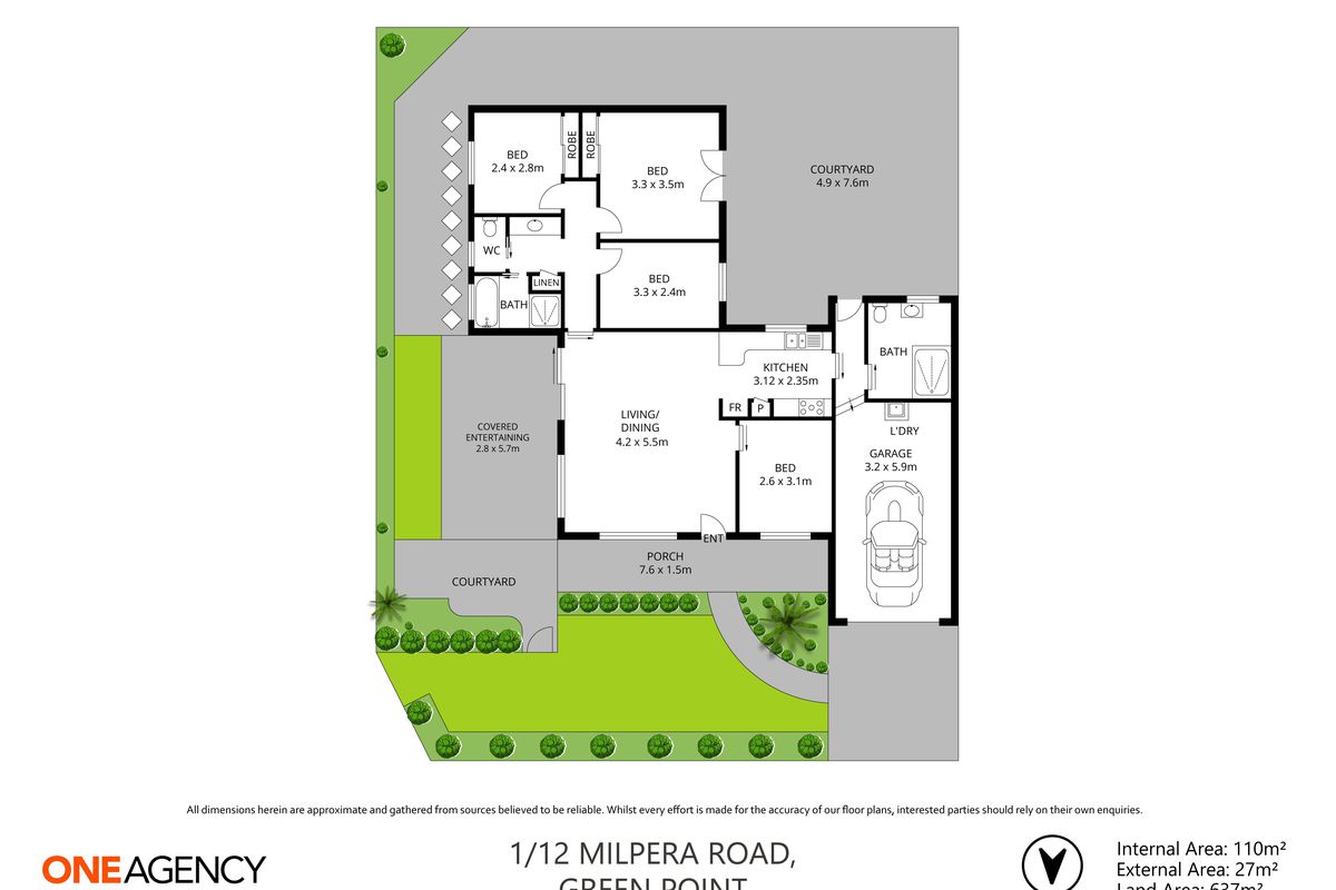 1 / 12 Milpera Road, Green Point