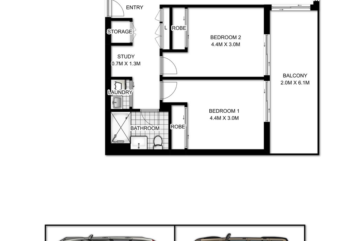 2107 / 53 Wilson Street, Botany