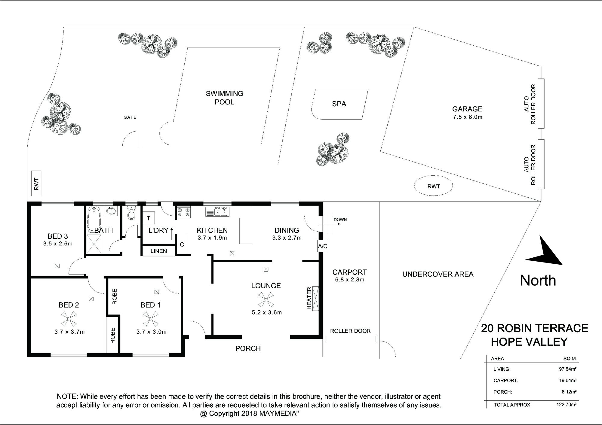 20 Robin Terrace , Hope Valley