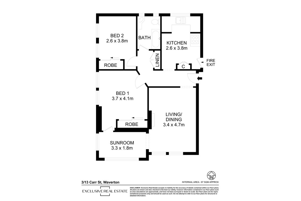 3 / 13 Carr Street, Waverton